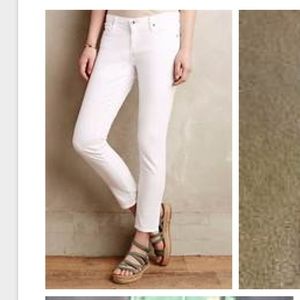 AG Stevie ankle slim straight white 26 new